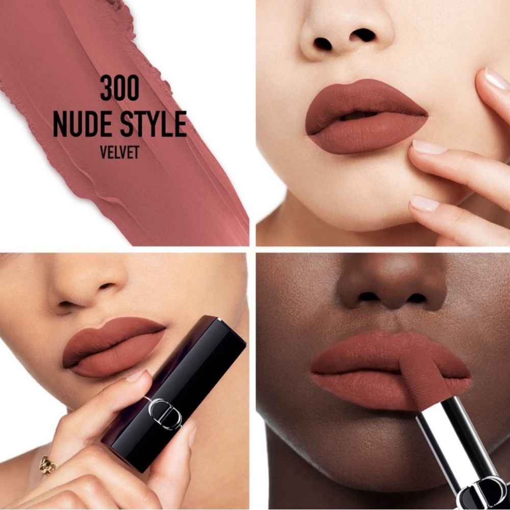 🆕 NWOB DIOR | ROUGE 300 NUDE STYLE VELVET LIPSTICK - NWOB
